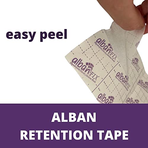 Alban Dressing Retention Tape - 2" X 11 Yds (Pack Of 2) Hypoallergenic Non-Woven Adhesive Wound Tape, Medical Fixation Plaster For Wound Care - Gently Secures Primary Dressings #TOP1
