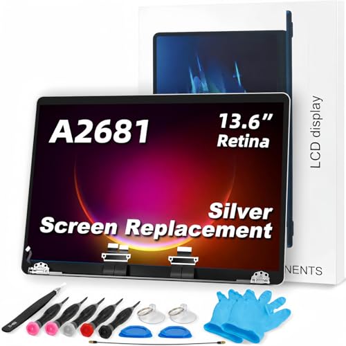 Image of A2681 Screen Replacement a2681 LCD for 13 inches MacBook M2 air 2022 Year 2560x1600 Replacement LCD Full Assembly for EMC 4074 Silver