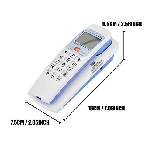 Teléfono Fijo con Cable y Identificador de Llamadas Blanco miniatura 2