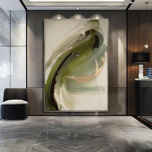 Toile et affiches 70x100cm d'art abstrait moderne beige et or haute définition sans cadre