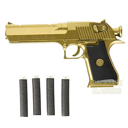 Backyard Blasters New Golden Desert Eagle Toy Foam Dart Gun Toys The for Children,Toys Guns for Boys and Dart Gun Toy for Adults