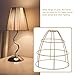 NUOBESTY Vintage Industrial Iron Wire Lampshade Frame 5.5x16.5x16.5cm DIY Tapered Metal Wire Lamp Shade for Hanging and Table Lamp Projects