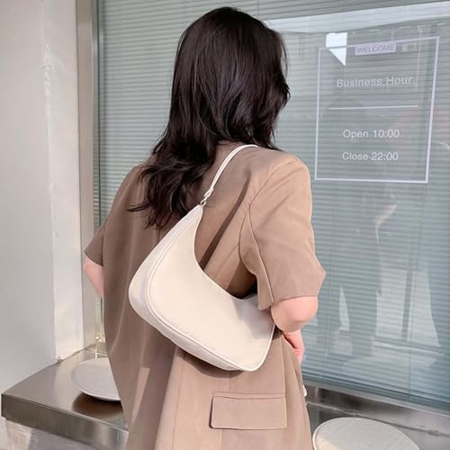 Shoulder Crescent Bag with Zipper Small Handbag for Women, Ladies' Shoulder Bag Fashionable Dumpling Bags Luna Bags4