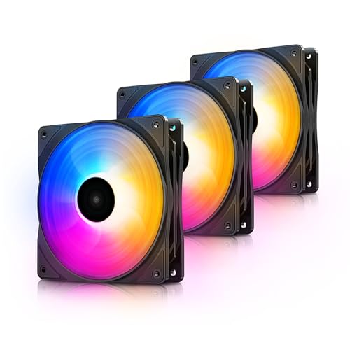 Image of DEEPCOOL RF120 FS 120mm Case Fan 3-in-1 Pack - (DP-FLED3-RF120FS-3P)