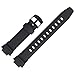 Casio Uhrenarmband 14mm Kunststoff Schwarz - AQ-180