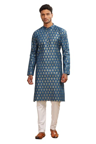 Image of BE ACTIVE Cotton Kurta for Men | Traditional and Refined Design | Indian Kurta | Full Sleeve Kurta