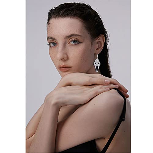 Halloween Theme Funny Acrylic Cartoon Earrings Creative Punk Pumpkin Ghost Skull Pill Bottle Cat Dangle Earrings Creative Nightclub Jewelry for Women Halloween Costume Party Exaggeration Accessories4