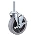 Swivel Stem Caster w/Brake, 5 in, 350 lb.