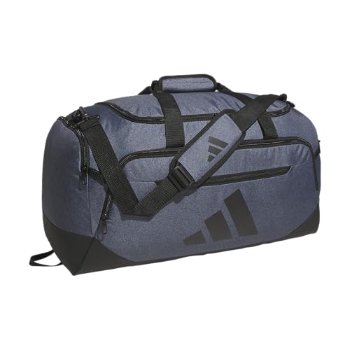 adidas Defender 5 Duffel Bag for Sports, Gym and Travel, Twill Onix Grey/Black, OSFA
