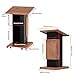 Mobile Podium Stand with Inclined Tabletop, Business Wooden Lecture Podium Reception Desk with Wire Hole, Portable Podium Stand for Meetings, Speeches, Classrooms, Churches
