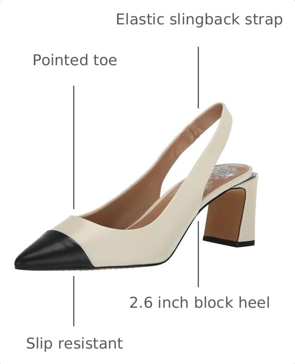 Image of Vince Camuto Women's Hamden Cap Toe Slingback Pump