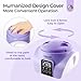 SAVILAND Nail Polish Remover Steam: Electric Steam Machine for Acrylic Gel Polish Removal Removal Nail Soaking Bowl Nail Polish Remover Soak off Bowl Nail Art Tool- Home & Salon Use
