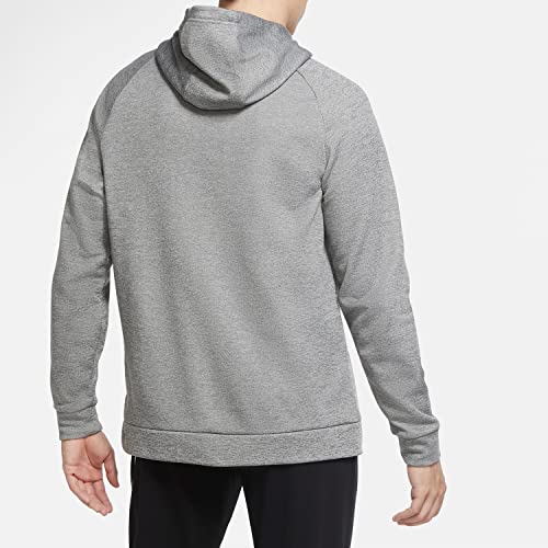 Nike Therma Men's Pullover Swoosh Training Hoodie (as1, alpha, l, regular, regular, LG) Dark Grey Heather/Black2