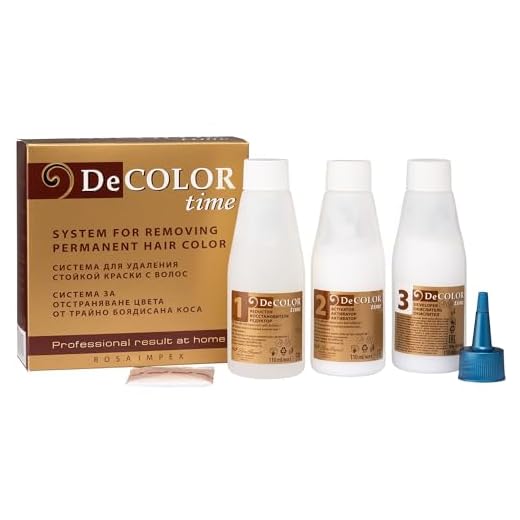 Sistema para eliminar el color permanente del pelo decolor time