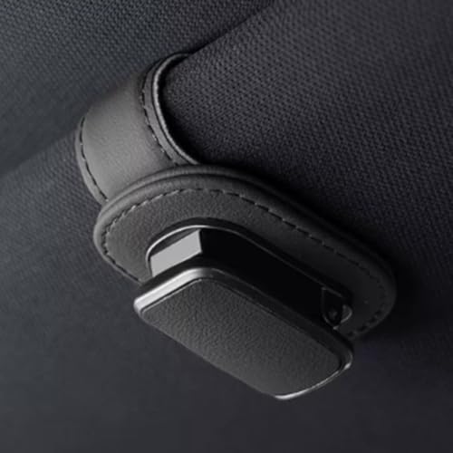 ZzQyy Porte Lunettes pour Pare-Soleil de Voiture pour Toyota Vios 2004-2007, Support Lunettes Anti-Dérapant Support Lunettes de Soleil et Cartes,B-Classic Black