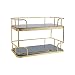 Półki ścienne Organizator Łazienki, 2 Tier Łazienka Kosmetyczna Półka Do Przechowywania I Blat, Organizator Dekoracyjny Z Tray Marmurl, Złoto Półka łazienkowa (Color : B)
