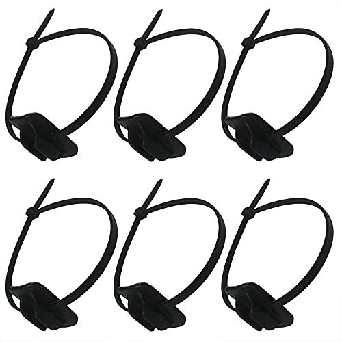 Lotatheta Lot de 6 attaches à glissière pour cadre de VTT - Guide de câble de dérailleur de câble de dérailleur - Clip de fixation - Boîtier de tube durable Cover