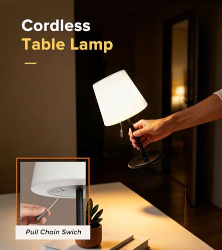 keysays Shower Lamp 5400mAh Cordless Rechargeable Table Lamp for Bathroom - image 4