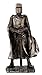 Crusader Knight Statue Silver Finishing Cold Cast Resin Statue 7