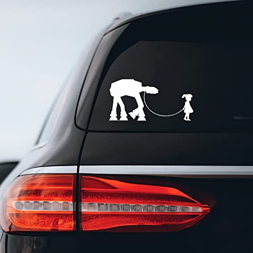 Girl Walking Robot Sticker Decal Notebook Car Laptop 8