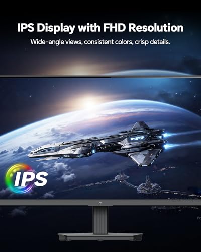 Image of KTC H24B9S 24 Inch Computer Monitor, FHD 144Hz Gaming Office Monitor with IPS Panel, Adaptive Sync, 1500:1 Contrast, 116% sRGB, HDMI Display Port, Tiltable, Eye Care Screen for Work Gamer, Black