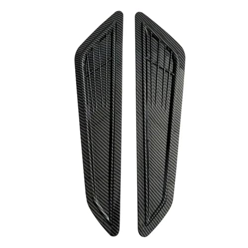 2PCS Car Tuning Hood Carbon Fiber Air Flow Intake Decoration