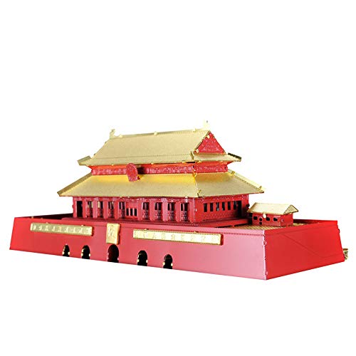 Microworld 3D Metal Puzzle Beijing Tian an Men Building Model J034 DIY 3D Laser Cut Assemble Toys