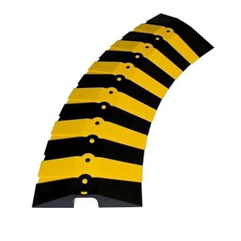 UltraTech 1840 Ultra-Sidewinder Cable Protection, 24" Large System with End Caps, Black/Yellow