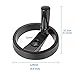 YXQ 4.9 inch 2 Spoke Hand Wheel with Folding Revolving Handle Black for Milling Machine, 12mm Center Bore Diameter