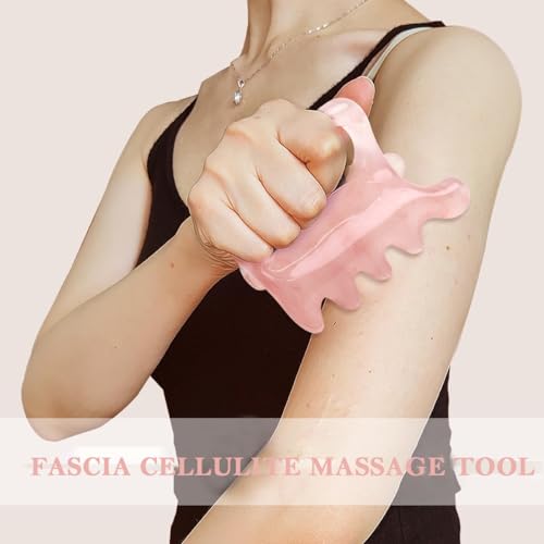 Image of HANNEA Resin Back Massager, Spine Myofascial Release Tool | Targeted Back and Spine Massage, Supports Myofascial Release and Muscle Relaxation, Resin Body, Handheld Design