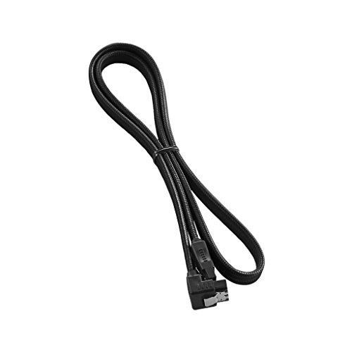 CableMod ModFlex Right Angle SATA 3 Cable 30cm - Black