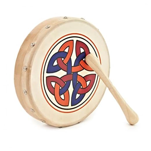 Mini Celtic Bodhran with Dual Headed Tipper