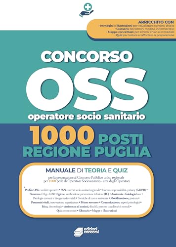 CONCORSO OSS-1000 POSTI REGIONE PUGLIA: Manuale completo per la preparazione al concorso pubblico unico regionale per titoli ed esami – Operatore Socio-Sanitario (Area degli Operatori)