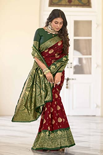 Image of Glory Sarees Women's Banarasi Silk Saree With Blouse Piece (Rich Silk101 Parent)