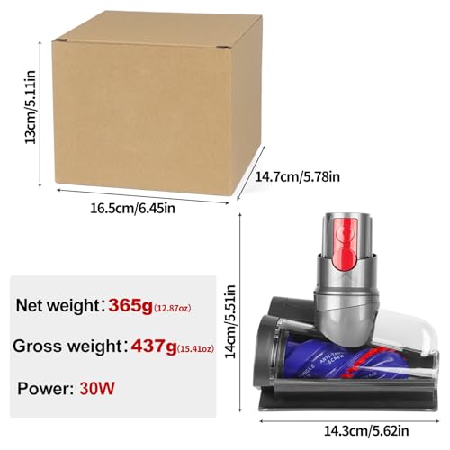 Anti-Tangle Tierhaarbürste für Dyson V12 Slim SV20 – Staubsauger Zubehör für Matratzen, Polster & Tierhaare, kompatibler Ersatzaufsatz