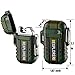 Waterproof Dual Arc Lighter,USB Rechargeable Windproof Flameless Electric Lighter with Lanyard for Outdoors Adventure Camping Hiking(Camouflage)