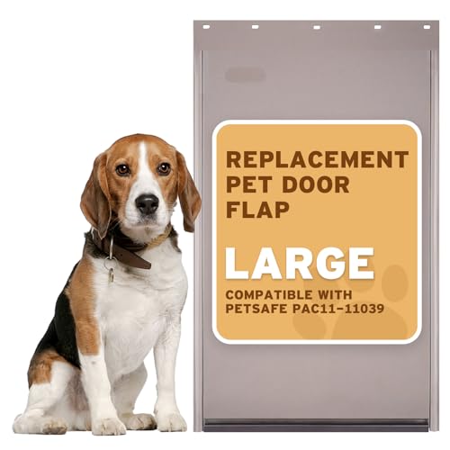 PAC11-11039 Dog Door Replacement Flap | Heavy-Duty PVC Material | 16 7/8 x 10 1/8 L Size BPA-Free & Weatherproof