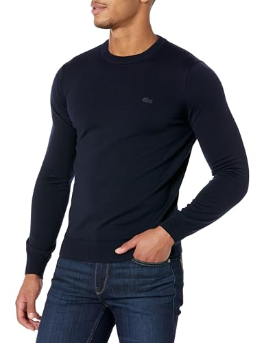 Lacoste Men's Crew Neck Merino Wool Sweater