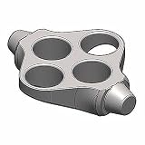 Globe Scientific GCC-MP-SWING-15ML16 Bucket for use with GCC-MP-Swing Rotor, Pack of 64