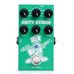 LEKATO Boost Distortion Overdrive Digital Guitar Effect Pedal with 9 Tones, 3-band EQ, True Bypass, Combo Clean Pedal for Electric Guitar - Les Beatles, Paul McCartney, John Lennon, RIngo Starr, George Harrison