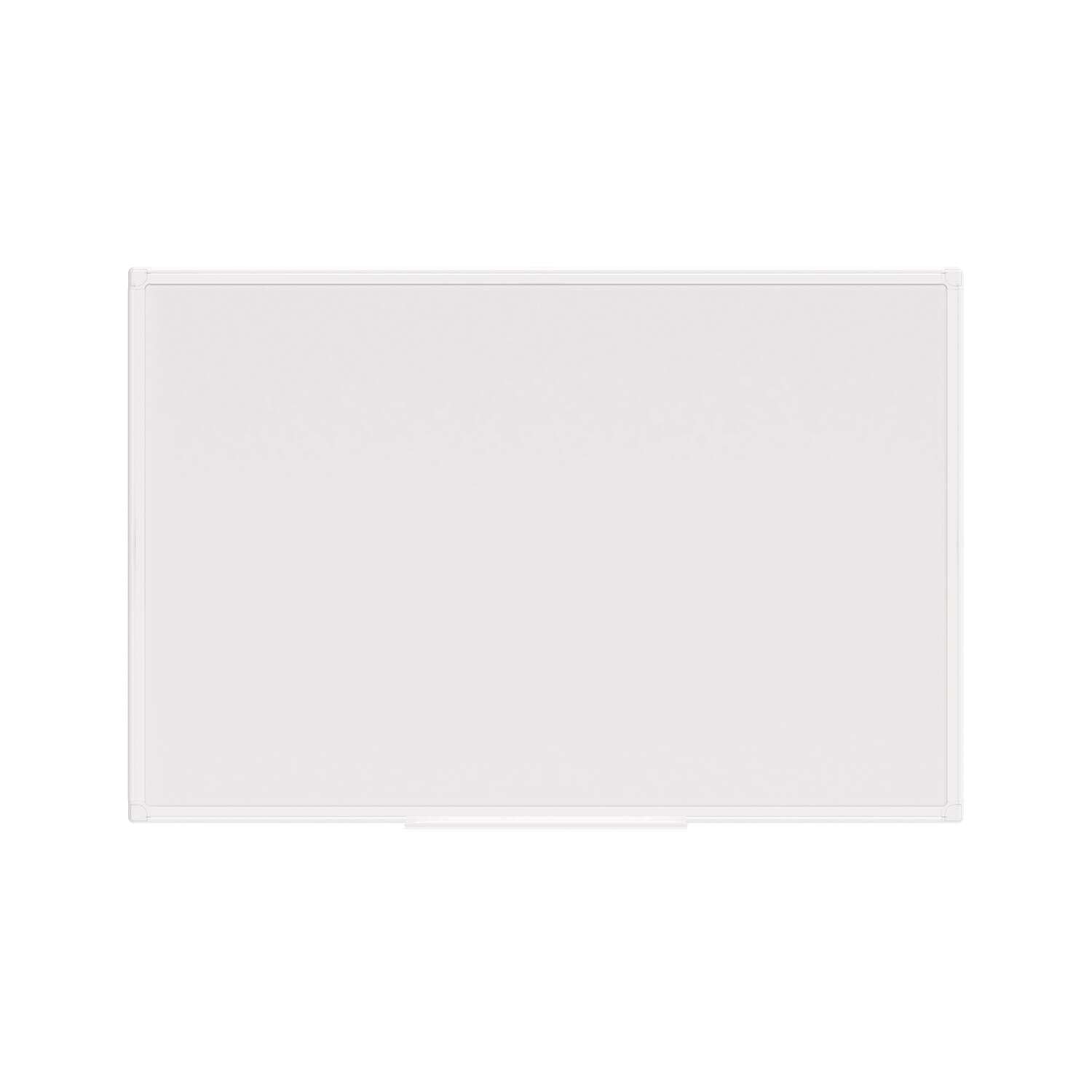 MAUL MAULprimo Whiteboard 60 x 90 cm | Magnetic Board with Storage Tray for Marker | Magnetic, Writeable and Dry Wipe | Mounting in Landscape and Portrait Format | White