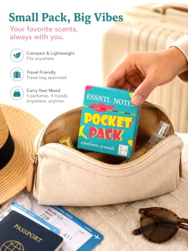 Image of 3 Pocket Pack Unisex Mini Perfume Combo, 12 Fragrances x 5ml | 12 Unisex Fragrances, 3 Pocket Packs, Travel Friendly, 25% Oil Concentration