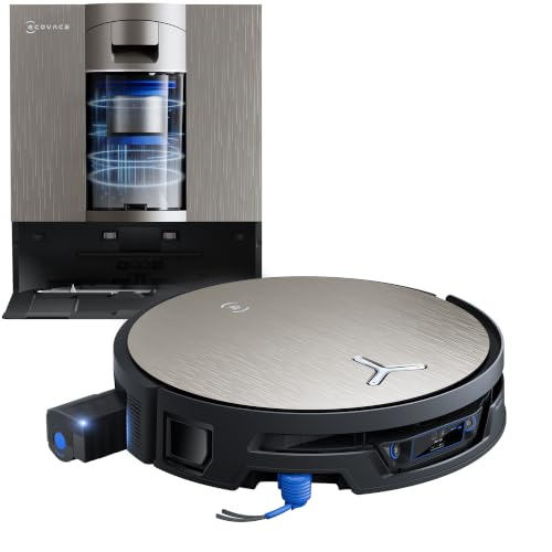 ECOVACS X12S OMNICYCLONE Robot Aspirapolvere Lavapavimenti 27.000 Pa | Pulizia Potente e Continua, Rimuove Macchie, Polvere e Peli, Anche Lungo Bordi e Tappeti, Rullo Smart Esteso, Anti-Groviglio