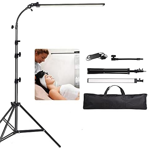 GSKAIWEN Photography Studio LED Lighting Kit with Light Stand Bag Soft Tube for Beauty, Eyebrow, Tattoo, Makeup, Dentistry, Eyelash, Portrait, Product Photography Fill Light, Studio Photography Light Cover