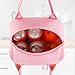 FlowFly Lunch Bag for Women Insulated Lunch Box Corduroy Lunch Tote Cooler for Travel Work Picnic, Pink
