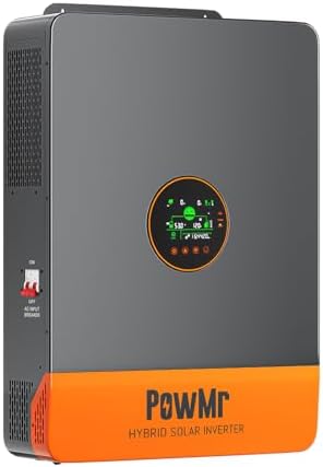 PowMr Hybrid Solar Inverter 12000W, 48V to 120/240V Split Phase I...