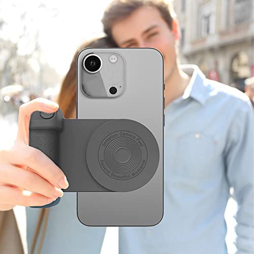 Agarre de mano para teléfono para grabación de video de vlog con carga inalámbrica 6