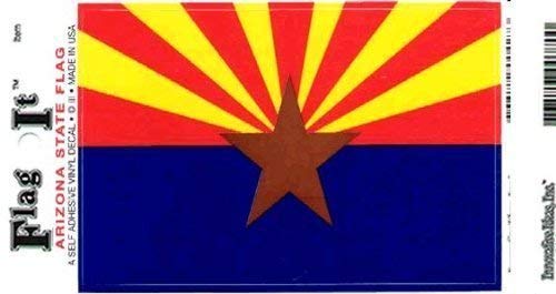 Arizona Heavy Duty Vinyl Bumper Sticker (3 x 5 Inches)