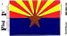 Arizona Heavy Duty Vinyl Bumper Sticker (3 x 5 Inches)