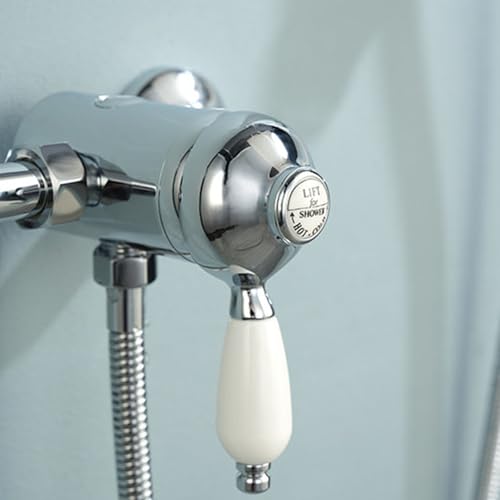 Mitigeur de douche rétro mural pour une salle de bain style vintage